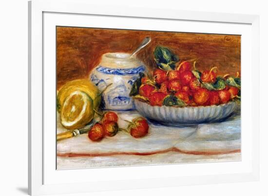 P.A. Renoir: Strawberries-Pierre-Auguste Renoir-Framed Giclee Print