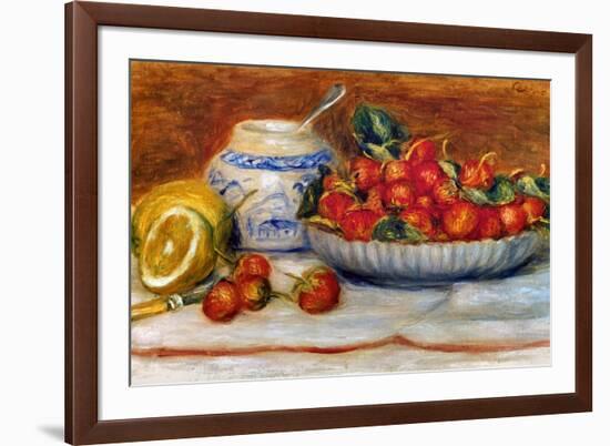 P.A. Renoir: Strawberries-Pierre-Auguste Renoir-Framed Giclee Print