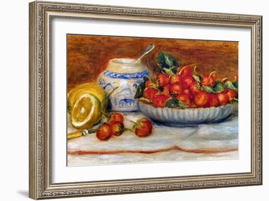 P.A. Renoir: Strawberries-Pierre-Auguste Renoir-Framed Giclee Print