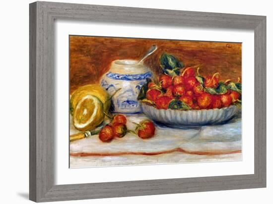 P.A. Renoir: Strawberries-Pierre-Auguste Renoir-Framed Giclee Print