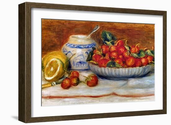 P.A. Renoir: Strawberries-Pierre-Auguste Renoir-Framed Giclee Print