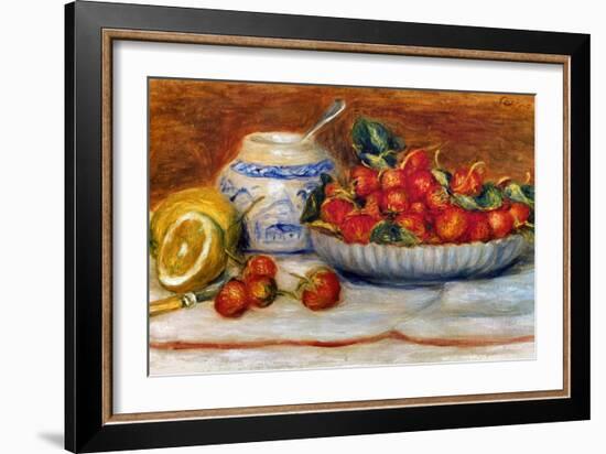 P.A. Renoir: Strawberries-Pierre-Auguste Renoir-Framed Giclee Print