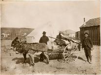 Goldfield, Nevada Armed Guards With Wagon Of Gold Ore-P.E. Larson-Mounted Art Print