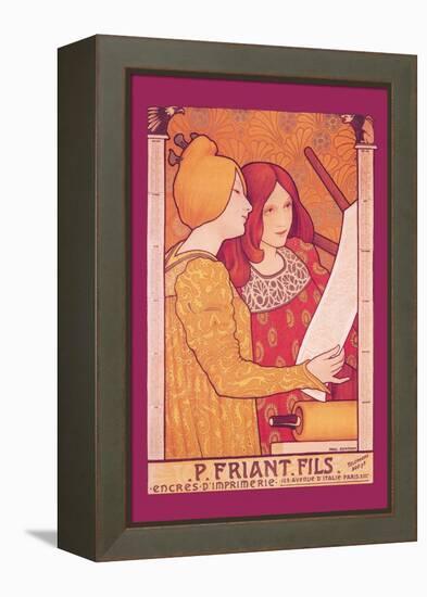 P. Friant Fils-Paul Berthon-Framed Stretched Canvas