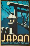 Japan Japanese Government Railways Poster-P. Irwin Brown-Premium Giclee Print
