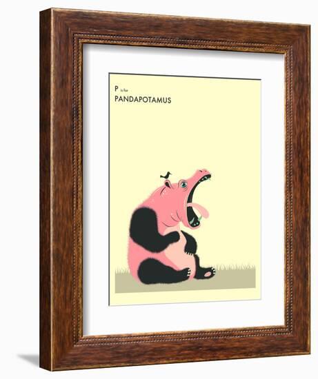 P is For Pandapotomus-Jazzberry Blue-Framed Premium Giclee Print