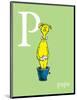 P is for Papa (green)-Theodor (Dr. Seuss) Geisel-Mounted Art Print