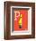 P is for Papa (red)-Theodor (Dr. Seuss) Geisel-Framed Art Print