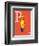 P is for Papa (red)-Theodor (Dr. Seuss) Geisel-Framed Art Print