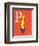 P is for Papa (red)-Theodor (Dr. Seuss) Geisel-Framed Art Print