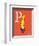 P is for Papa (red)-Theodor (Dr. Seuss) Geisel-Framed Art Print