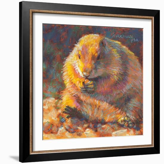 P is for Prairie Dog-Rita Kirkman-Framed Art Print