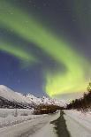 Northern Lights in Winter, Aurora Borealis, PyhŠ-Luosto National Park, Luosto, Lapland, Finland-P. Kaczynski-Framed Photographic Print