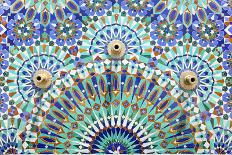 Oriental Mosaic Decoration-p.lange-Framed Stretched Canvas