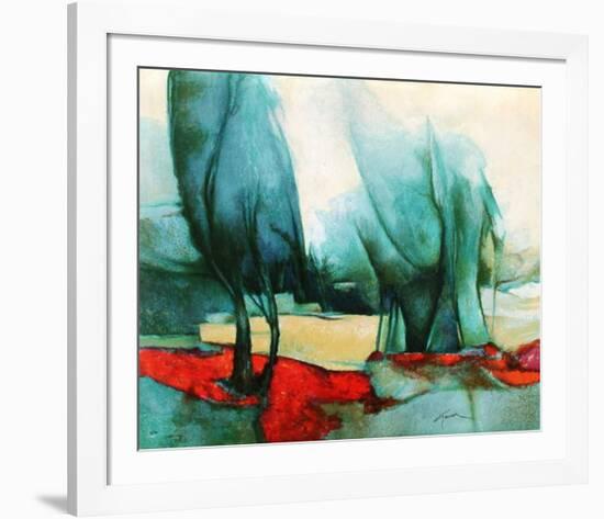 p - Les grands arbres-Claude Gaveau-Framed Premium Edition