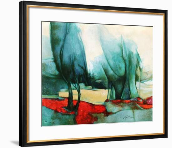 p - Les grands arbres-Claude Gaveau-Framed Premium Edition