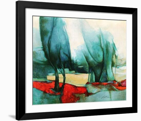 p - Les grands arbres-Claude Gaveau-Framed Premium Edition