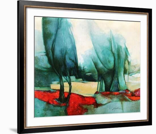 p - Les grands arbres-Claude Gaveau-Framed Premium Edition