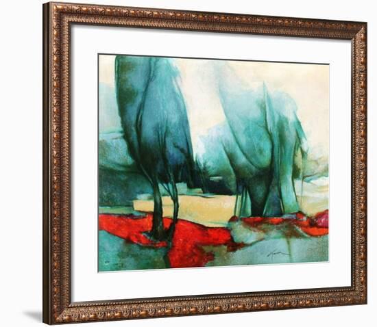 p - Les grands arbres-Claude Gaveau-Framed Premium Edition