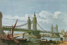 View of Chelsea New Bridge-P. N. Page-Giclee Print