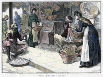 Poultry and Egg Market in Gibraltar, C1880-P Naumann-Framed Premier Image Canvas