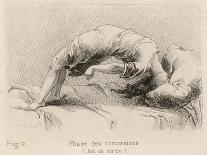 Mental Patient at la Salpetriere Going Through the Phase of Contortions-P. Richer-Mounted Photographic Print