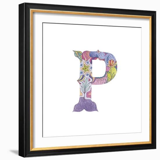 P-Green Girl-Framed Giclee Print