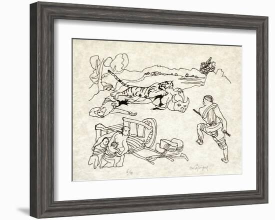 PA - Le tigre des Ming 11-Charles Lapicque-Framed Limited Edition