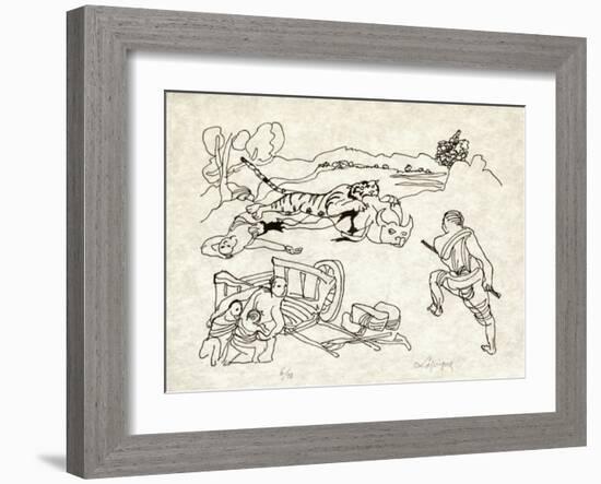 PA - Le tigre des Ming 11-Charles Lapicque-Framed Limited Edition