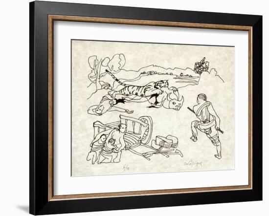 PA - Le tigre des Ming 11-Charles Lapicque-Framed Limited Edition