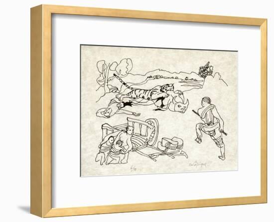 PA - Le tigre des Ming 11-Charles Lapicque-Framed Limited Edition