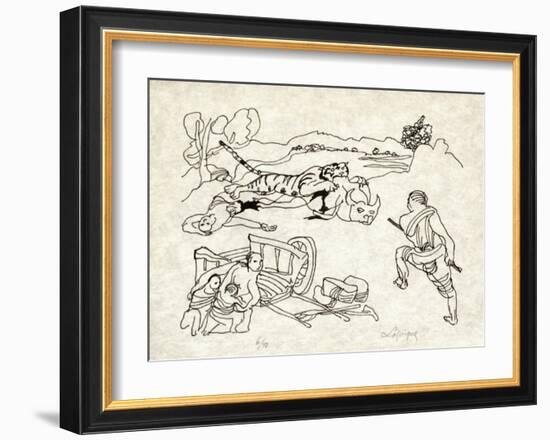 PA - Le tigre des Ming 11-Charles Lapicque-Framed Limited Edition