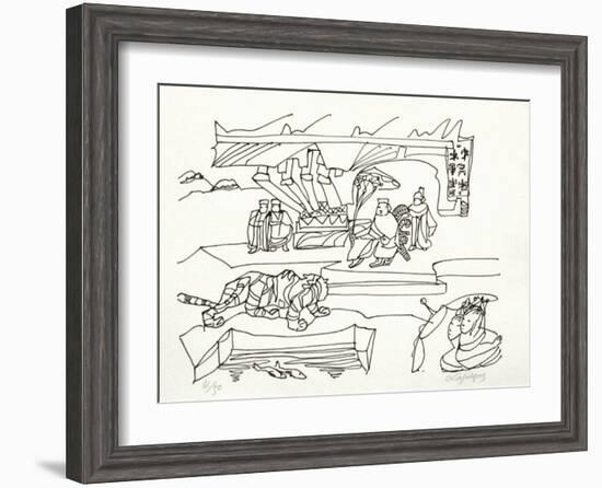 PA - Le tigre des Ming 12-Charles Lapicque-Framed Limited Edition