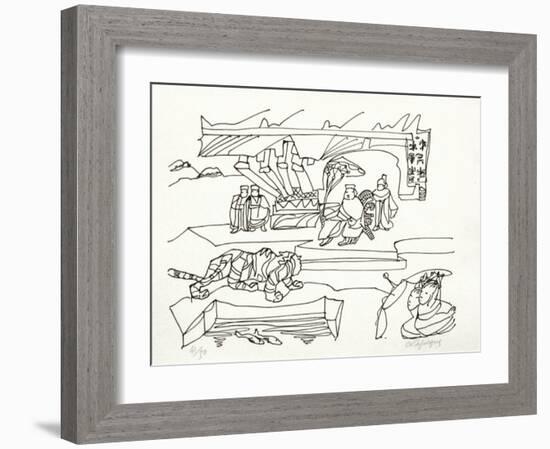 PA - Le tigre des Ming 12-Charles Lapicque-Framed Limited Edition