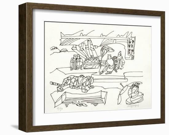PA - Le tigre des Ming 12-Charles Lapicque-Framed Limited Edition