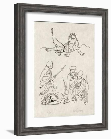 PA - Le tigre des Ming 14-Charles Lapicque-Framed Limited Edition