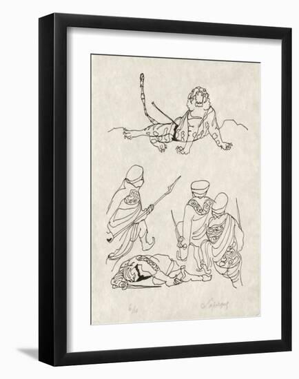 PA - Le tigre des Ming 14-Charles Lapicque-Framed Limited Edition