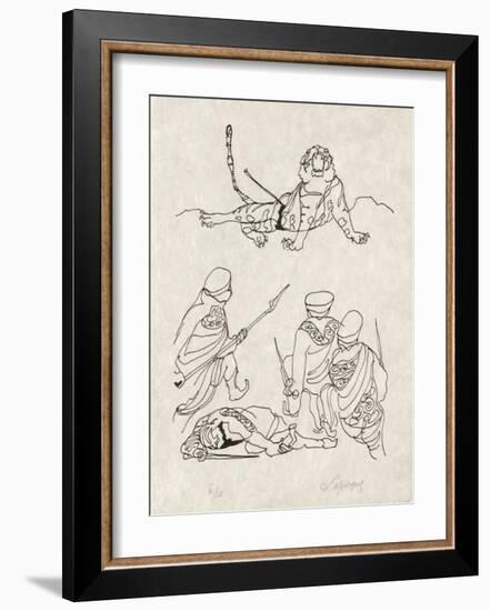 PA - Le tigre des Ming 14-Charles Lapicque-Framed Limited Edition