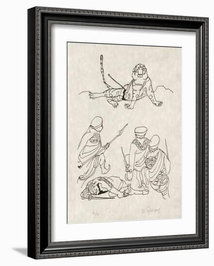 PA - Le tigre des Ming 14-Charles Lapicque-Framed Limited Edition