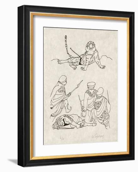 PA - Le tigre des Ming 14-Charles Lapicque-Framed Limited Edition