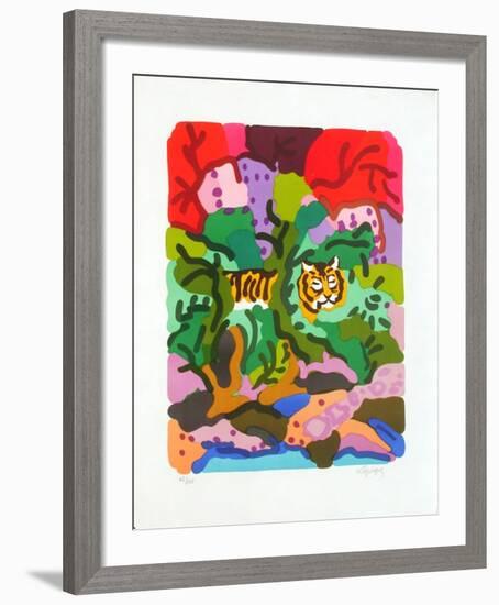 PA - Tigre dans la jungle-Charles Lapicque-Framed Limited Edition