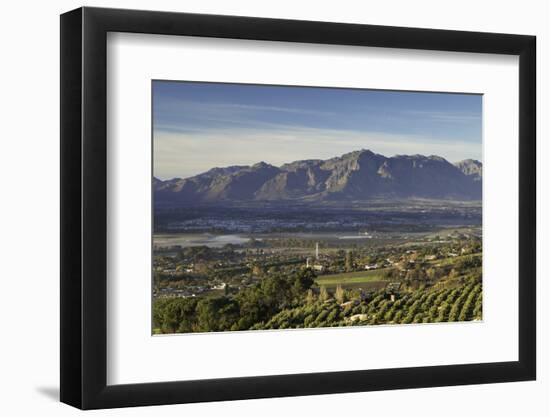 Paarl Valley at sunrise, Paarl, Western Cape, South Africa, Africa-Ian Trower-Framed Photographic Print