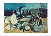 Cat and Crab on the Beach, 1965-Pablo Picasso-Art Print