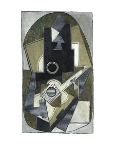 L'Homme a la Guitare, 1918 by Pablo Picasso