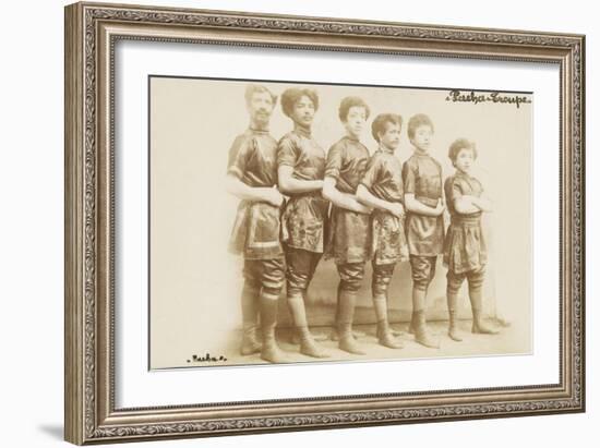 Pacha Troupe (Troupe Hadji Mohamed). [Une flèche désigne Pacha]-null-Framed Giclee Print