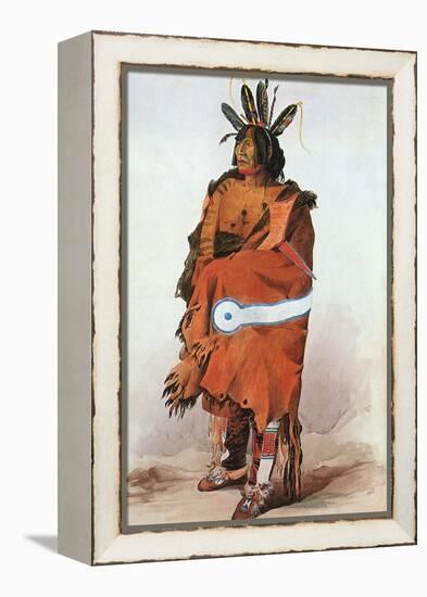 Pachtuwa-Chta, an Arikara Warrior, 1833-Karl Bodmer-Framed Premier Image Canvas