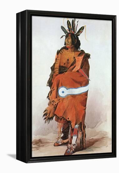 Pachtuwa-Chta, an Arikara Warrior, 1833-Karl Bodmer-Framed Premier Image Canvas