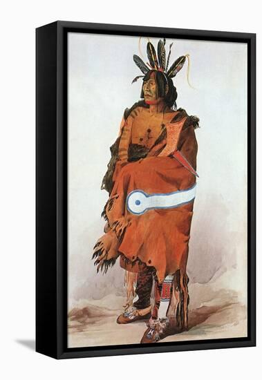 Pachtuwa-Chta, an Arikara Warrior, 1833-Karl Bodmer-Framed Premier Image Canvas