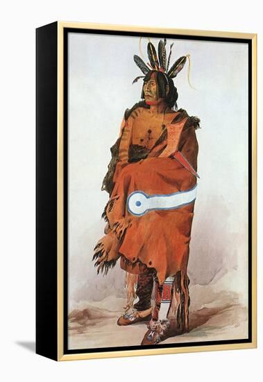 Pachtuwa-Chta, an Arikara Warrior, 1833-Karl Bodmer-Framed Premier Image Canvas