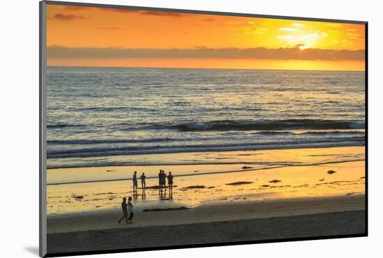 Pacific Beach sunset, San Diego, California, USA-Stuart Westmorland-Mounted Photographic Print